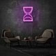 Sand Clock Neon Time Passing Elegantly