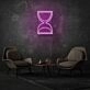 Sand Clock Neon Time Passing Elegantly