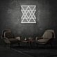 Geometric Triangles Neon Contemporary and Artistic