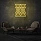 Geometric Triangles Neon Contemporary and Artistic