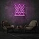 Geometric Triangles Neon Contemporary and Artistic