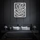 Monstera Inside Square Neon Tropical Elegance