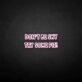 Don't be shy, try some cake' neon sign