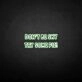 Don't be shy, try some cake' neon sign