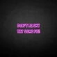 Don't be shy, try some cake' neon sign