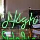 High Neon Sign Cheeky and Energetic Expression