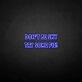 Don't be shy, try some cake' neon sign