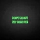 Don't be shy, try some cake' neon sign