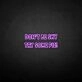 Don't be shy, try some cake' neon sign