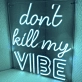 PLEASE DON'T KILL MY VIBE' neon sign