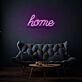 Home Cursive Neon Welcoming and Warm Atmosphere