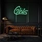 Girl Cursive Neon Artistic Feminine Touch