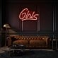 Girl Cursive Neon Artistic Feminine Touch