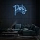 Party Neon Lettering Fun and Festive Atmosphere