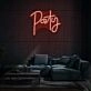 Party Neon Lettering Fun and Festive Atmosphere