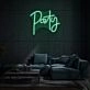 Party Neon Lettering Fun and Festive Atmosphere