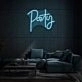 Party Neon Lettering Fun and Festive Atmosphere