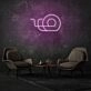 Round Doodle Neon Art Creative and Whimsical Charm