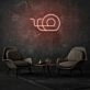 Round Doodle Neon Art Creative and Whimsical Charm