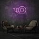 Round Doodle Neon Art Creative and Whimsical Charm