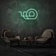 Round Doodle Neon Art Creative and Whimsical Charm