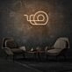 Round Doodle Neon Art Creative and Whimsical Charm