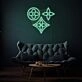 Vintage Flowers Neon Sign Nostalgic Floral Elegance