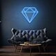 Gemstone Neon Light Sparkling Jewel-like Radiance