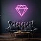 Gemstone Neon Light Sparkling Jewel-like Radiance