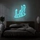 Falling Through A Hole Customs Neon Art Capturing the Essence of Surreal Adventure
