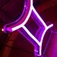 Gemini Neon Art Celebrating the Dual Nature of the Zodiac Sign