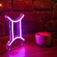 Gemini Neon Art Celebrating the Dual Nature of the Zodiac Sign