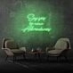 Say Yes To New Adventures Cursive Sign Lettering Embracing New Journeys and Experiences