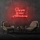 Say Yes To New Adventures Cursive Sign Lettering Embracing New Journeys and Experiences