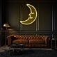 Dreamy young moon Neon Whimsical Nighttime Wonder
