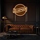 Customize Bluemoon Neon Sign Mysterious and Rare Beauty