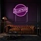 Customize Bluemoon Neon Sign Mysterious and Rare Beauty