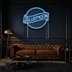Customize Bluemoon Neon Sign Mysterious and Rare Beauty