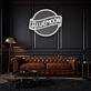 Customize Bluemoon Neon Sign Mysterious and Rare Beauty