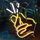 Finger Snap Neon Quick Moment Captured in Light
