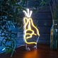 Finger Snap Neon Quick Moment Captured in Light
