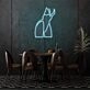 Sexy Girl Body Neon Art Alluring and Seductive