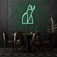 Sexy Girl Body Neon Art Alluring and Seductive