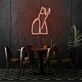 Sexy Girl Body Neon Art Alluring and Seductive