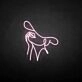 'Woman wearing a sun hat' neon sign