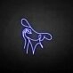 'Woman wearing a sun hat' neon sign