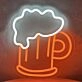 Pint of Beer Neon Sign Cheers to Good Times