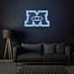 Monster Caption "M" Neon Bold and Energetic Display