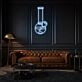 Flask With Weed Sign Neon Edgy and Trendy Statement