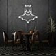 Batman Neon Art Dark Knight's Mystique in Light